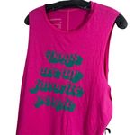 Good hYOUman  Women's XL Pink Graphic Tank Top "Dogs Are My Favorite People" Photo 1