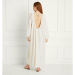 Hill House  Simone Long Sleeve Maxi Dress in Coconut Milk Size L Photo 1