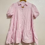 TALULAH Pink Tiered Babydoll Tunic Dress Photo 0