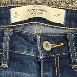 Abercrombie & Fitch  Dark Blue Embroidered Skinny Jeans Photo 3