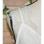 JODIFL White Lace Cheetah Print Tank Top Size M V Neck Slinky Festival Sexy Photo 2