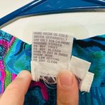 Dahan Blue Purple Funky Design Sleeveless Collared Button Up Tank Top Size M Size M Photo 7