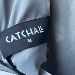 Maddison Polka Dot Maxi Dress in Dusty Blue Size Medium Gray Photo 10