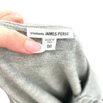 James Perse  Gray Button Neckline Long Sleeve T-Shirt Size 00 / XXS‎ Photo 5