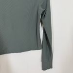 Outdoor Voices  Green Ribbed Long Sleeve Top Photo 9