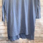 Free People  Dress Womens XS Blue Queen Of Hearts Oversized Hooded Shirt Dress Photo 2