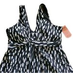 Brand New Shapermint Women's M Black White Knot Front Swim Dress Mini Size M Photo 2
