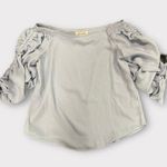 Vine & Love Periwinkle Off the Shoulder Blouse Photo 0