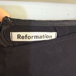 Reformation  Elegant Black midi Women's Skirt size 8 Photo 6