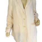 Nordstrom  CREAM LIGHTWEIGHT LINEN BLEND BLAZER (XL) Photo 0