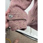 Coach  SIGNATURE Pink Boucle Wool Mohair Coat Women’s Size 10 Photo 6