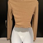 SheIn Ribbed Sexy Crop Mock Neck Top Size Medium Photo 3