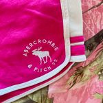 Abercrombie & Fitch y2k hot pink + white mini shorts Photo 4