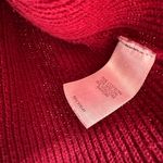 J.Jill Size Small Red Ribbed‎ Long Sleeve Top Shirt Blouse Sweater Cotton Blend Photo 3