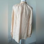 Elizabeth and James  silk romantic Button-Up silk Blouse Photo 5