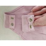 ZARA  Lavender Halter Bodysuit Size S Convertable Cotton Deep V Stretch NWT Photo 4