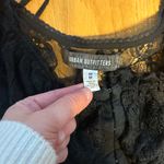 Urban Outfitters UO Jacqueline Lace Cropped Top Black Size Medium Sheer Photo 4