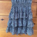 1. State Women's Black & White Leopard Print Mock Neck Tiered Mini Dress Size S Photo 4