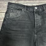 We The Free Washed Out Black High Rise Button Fly Cut Off Jean Bermuda Shorts 30 Photo 2