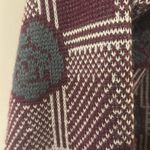 Jantzen  Maroon and Charcoal Women's Cardigan Photo 3
