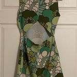 ZARA  Green Floral Mini Dress, Size S Photo 6