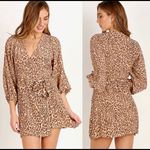Faithfull the Brand Leopard Baja Wrap Mini Dress 2 Photo 1