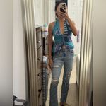 Free People Hot Tropics Tank Top M Floral Print Halter Blue Boho Chic/XS Photo 7