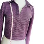ZARA Houndstooth Polo Shirt for Women in Size Medium Photo 6
