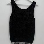 Carol Brent Vintage 50s Black Wool Sweater Knit Tank Top Size Large Photo 0