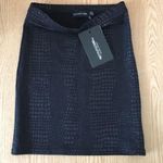Pretty Little Thing New Crocodile Print Mini Skirt Stretchy Size 2 Photo 4