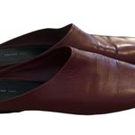 CELINE  Women's Burgundy Leather Mules Photo 0
