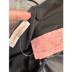 Jitren Clothing Black Faux Leather Spaghetti Strap Crop Top – Size Medium NWT Photo 3