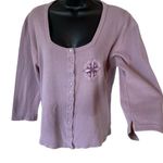 Harley Davidson Vintage Y2K Harley-Davidson Grove’s Winchester VA Lavender Snap Front Shirt Photo 9