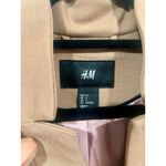 H&M Womens Rayon Blend Long Blazer Tan 4 Business Casual Corpcore Office Photo 4
