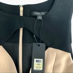 Rachel Zoe NWT Page Fit & Flare Mini Cut Out Tuxedo Dress Camel Black A-Line 10 Photo 8