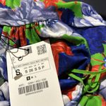 ZARA NWT BLUE MULTI FLORAL ASYMMETRICAL BODYSUIT Bloggers Fav Photo 6