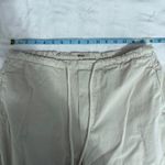 Free People  Beige Ruched Hem Cargo Jogger Pants Size X Small Photo 9