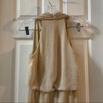 TFNC  London Tan Draped Neck Beaded Accent Sleeveless Dress S Photo 8