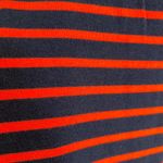 Gap  Midi Jersey Stretch Dress Navy Red Striped Knit Shift Boatneck, Size M Photo 2