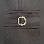 Ellen Tracy Black Cocktail Sheath Dress Holiday Evening Knee Length V Neck Sz 10 Photo 2