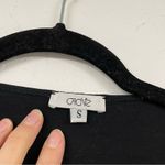 Cache  Black Ruched Long Sleeve Blouse Womens S Scoop Neck Rosettes Whimsigoth Photo 3