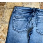 Bebe Carmen Tattered Ripped Faded Distressed Skinny Mid Rise Jeans 26 Photo 7