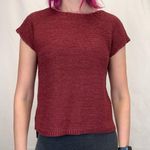 Loft Women's Tank Top Sweater Blouse XS Extra Small Maroon Burgundy Wine Merlot Photo 0