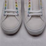 Superga Womens Sneakers Size 10 White Canvas Rainbow Eyelet Low Top Tennis Shoes Photo 6