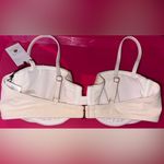 Shade & Shore Cream Ribbed Bikini Top Photo 2