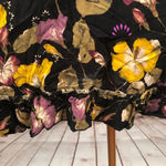 Free People Intimately Black Floral Chemise Dress Photo 3