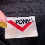 Pony black joggers side stripes basketball gym athletic sweatpants pockets Size L Photo 5