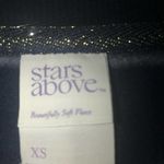 Stars Above NAVY BLUE WHITES STRIPED SUPER SOFT COZY FLEECE SIZE XS Photo 2