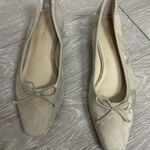 Bronx and Banco Veronica Beard Suede Pointed Toe Low Block Heel Pumps Neutral Size 7 Photo 0