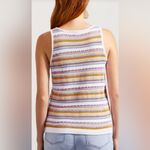 Tribal Jeans Knit Crocheted Tank Pink Photo 1
